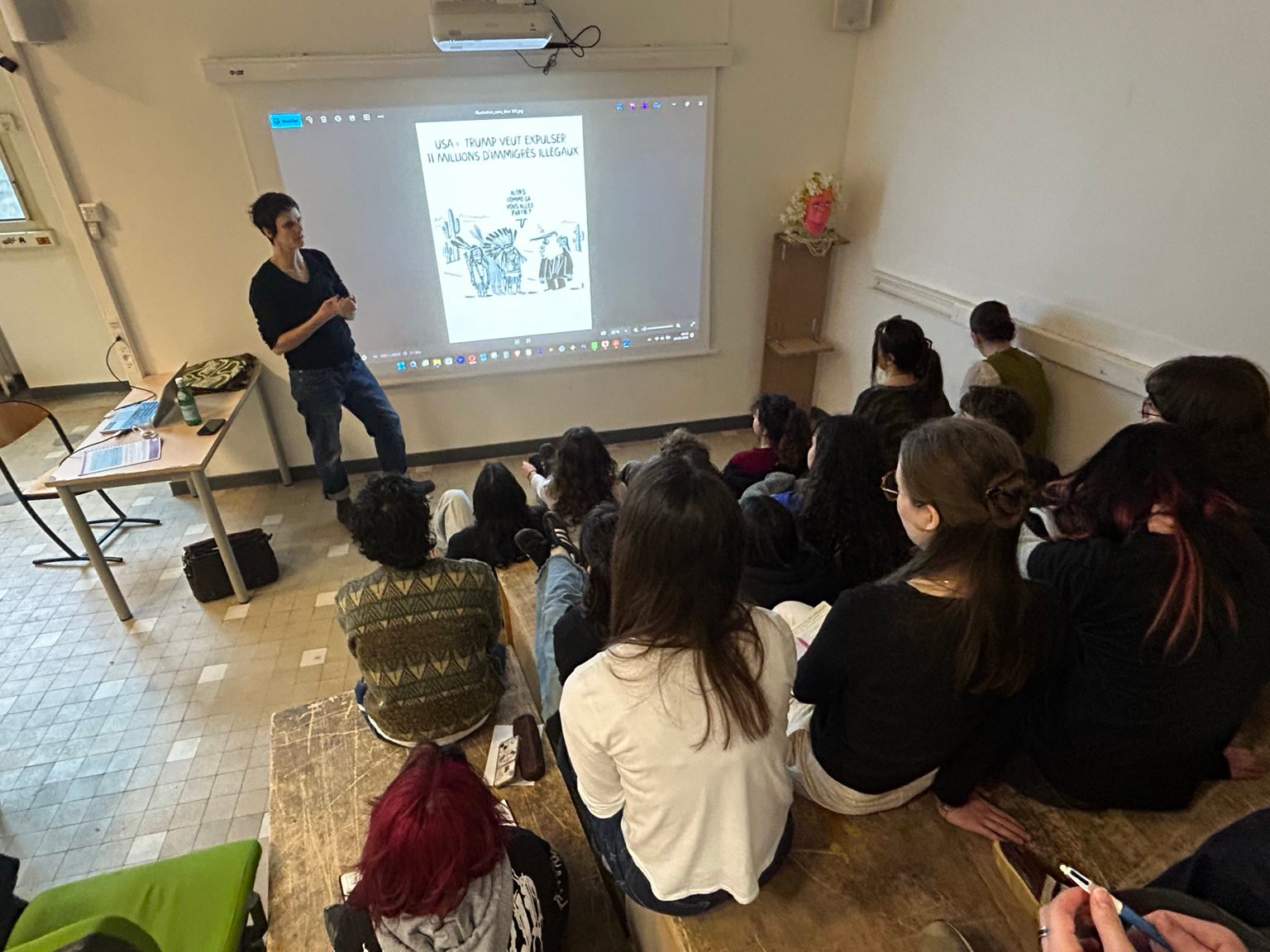 Atelier de dessin de presse